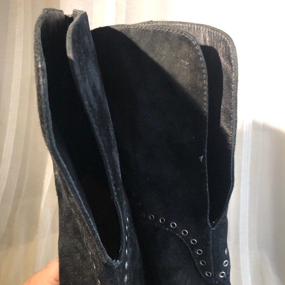 Frye boots suede rivet over the knee. Fold over leather. Size 6.5 - Picture 8 of 17
